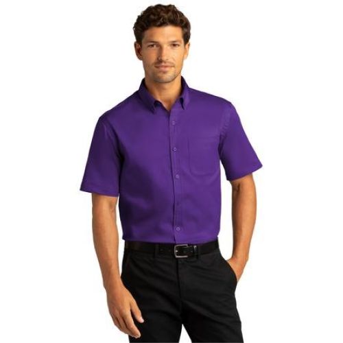 Short Sleeve SuperPro React Twill Shirt. - United Uniforms